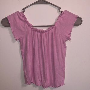 Pink Off the Shoulder Top